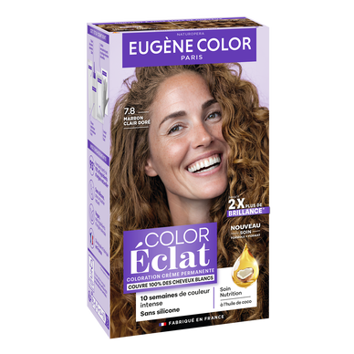 Coloration EUGENE COLOR marron clair doré 7.8