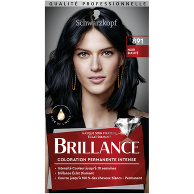 Coloration permanente 891 noir bleuté SCHWARZKOPF BRILLANCE - 227ml
