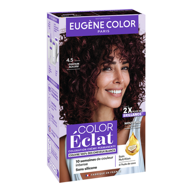 Coloration EUGENE COLOR Eclat châtain acajou 4.5