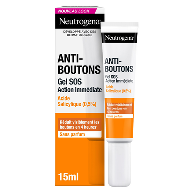 Gel SOS NEUTROGENA peaux acnéiques 0,5% acide salicilique 15ml
