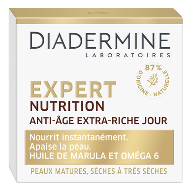 Crème expert rides 3D nutrition de jour DIADERMINE, pot de 50ml