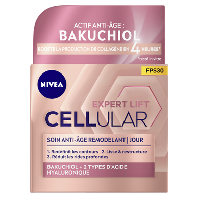 Soin visage de jour hyaluron cellular filler + elasticité NIVEA, pot de 50ml