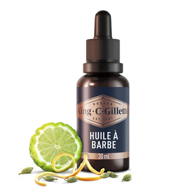 Huile à barbe KING C.GILLETTE flacon de 30 ml