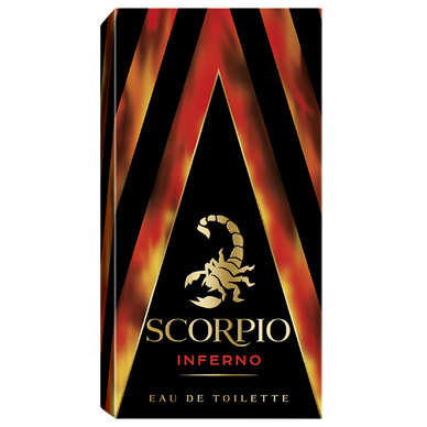 Eau de toilette Homme Inferno feu SCORPIO, Vaporisateur 75ml