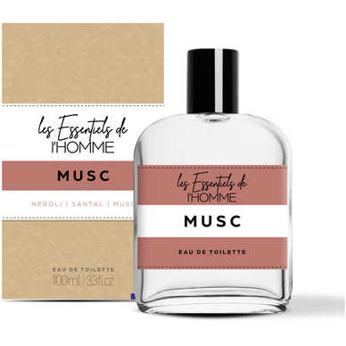 Eau de Toilette Musc LES ESSENTIELS DE L'HOMME 100ml