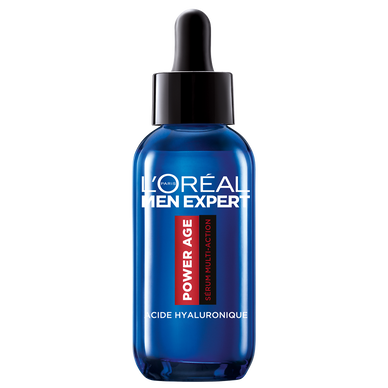 Sérum anti-âge multi-action à l'acide hyaluronique MEN EXPERT - pipette 30ml