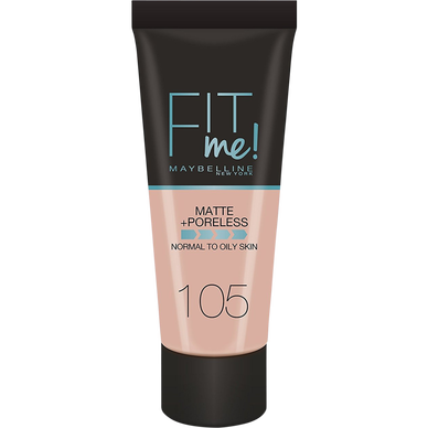 Fond de teint Fit me matte&poreless 105 ivoire naturel nu MAYBELLINE
