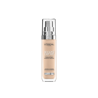Fond de teint accord parfait beige rosé Les moyens R3 L'OREAL, nu