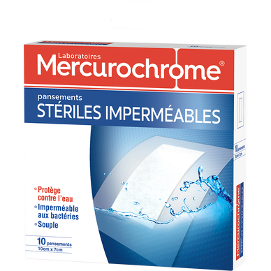 pansementssteriles impermeables MERCUROCHROME
