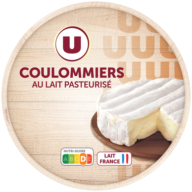 Coulommiers au lait pasteurisé  23%MG, 350g