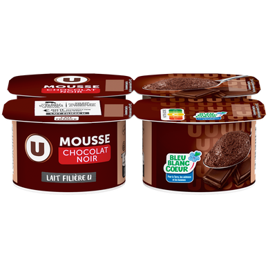 Mousse au chocolat noir  4x60g