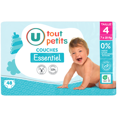 Couches T4 essentiel - 7/18kg - x48