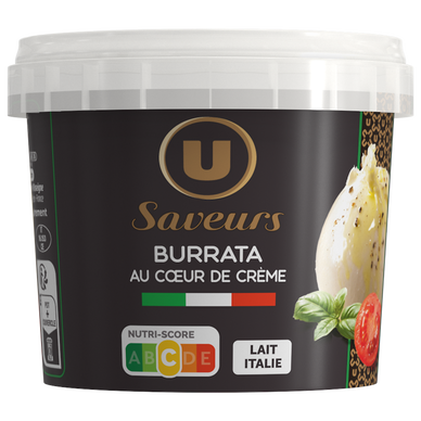 Burrata à la crème légère en saumure 22%mg 200g