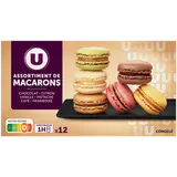 Assortiment de macarons congelés 6 parfums 12 pièces, 154g
