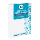 Copie double perforée 400p 90g 5x5 - 21x29,7cm