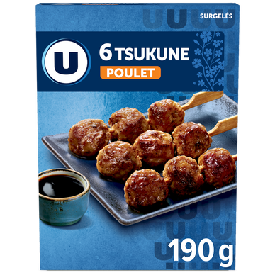 Brochettes boulette poulet yaki tsukune U x6 190G