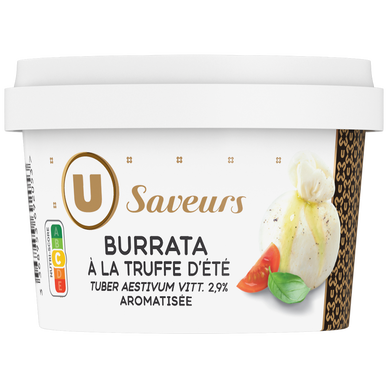 Burrata à la truffe d'été aromatisée  21%mg, 125g