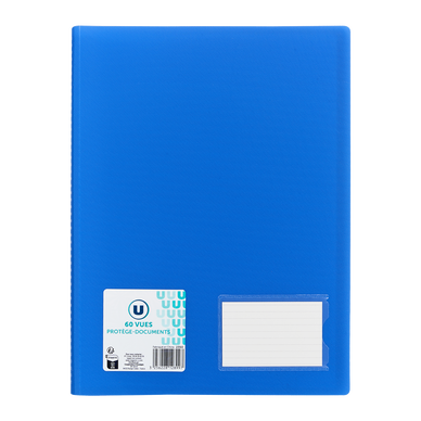 Protège-documents 60 vues bleu - A4