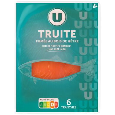 Truite fumée au bois de hêtre 6 tranches 150g