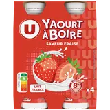Yaourt à boire sucré saveur fraise  4x180g