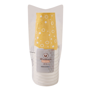 Gobelet en carton 47cl x10