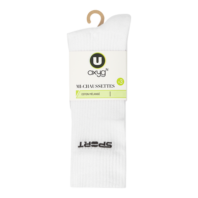 Lot de 3 paires de mi-chaussettes sport homme