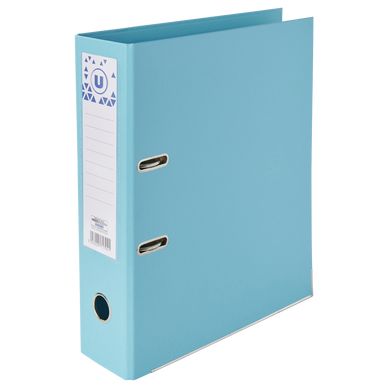 Classeur à levier turquoise dos 80mm