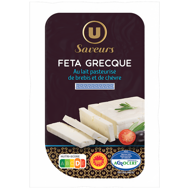 Féta grecque AOP au lait de brebis pasteurisé  24,2%mg, 200g