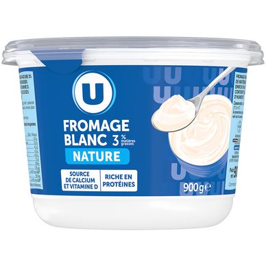 Fromage blanc nature 3,0%mg pot 900g