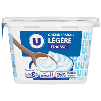Crème fraîche épaisse légère 15%MG - 450g