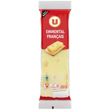 Emmental français au lait pasteurisé 29% de matière grasse  portionde250g