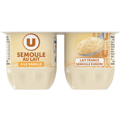 Semoule au lait à la vanille  4x115g