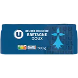 Beurre moulé de Bretagne doux 82%MG, plaquette de 500g