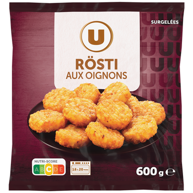 Galette de pommes de terre Rösti aux oignons 600g