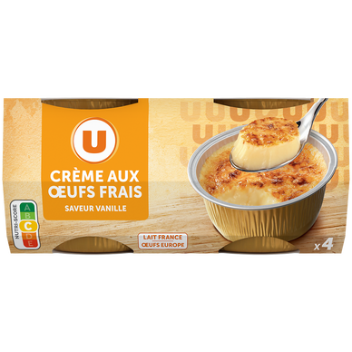 Crème aux oeufs à la vanille 4x100g