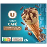 Cones glacés café - x6 396g