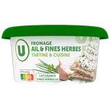 Fromage pasteurisé à tartiner ail et fines herbes  24% de MG, 150g