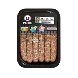 Chipolata sans colorant aux herbes,  France, 6 pièces, barquette, 330g