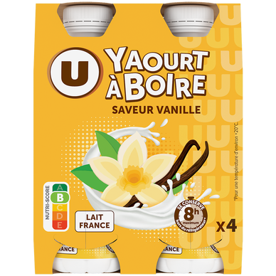 Yaourt à boire vanille - x4 720g