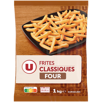 Frites au four - sachet de 1kg
