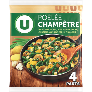 Poêlée champêtre aux légumes, pommes de terre et champignons de Paris1kg
