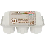 Oeufs Plein Air Label Rouge Bleu Blanc Coeur - Boîte de 6