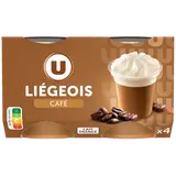 Dessert liégeois café et crème fouettée 4x100g