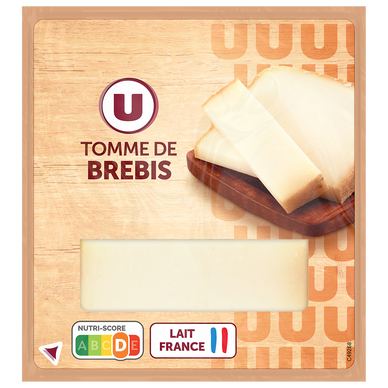 Tomme de brebis au lait pasteurisé  34%mg, 180g