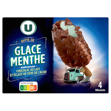 Bâtonnets glacés envie menthe - X4 290g