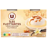 Dessert Ile Flottante et sachet caramel - 4 pots de 100g