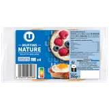 Muffins nature Recette Anglaise  x4  -  250g