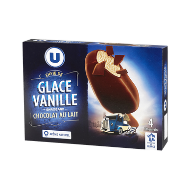 Bâtonnets glacés envie vanille - X4 258g