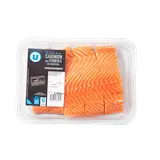 Pavé de saumon avec peau, Salmo Salar, élevé en Norvège, 4x125g