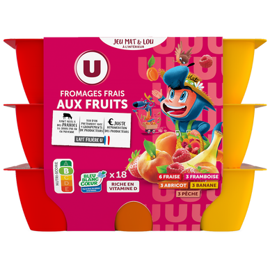 Fromages frais aux fruits - 18x50g